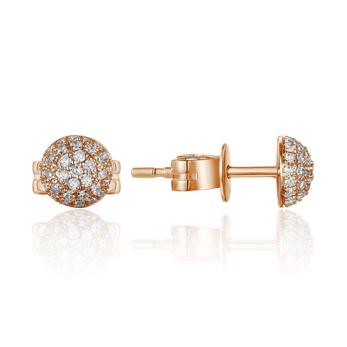 Illusion Round Diamond Studs