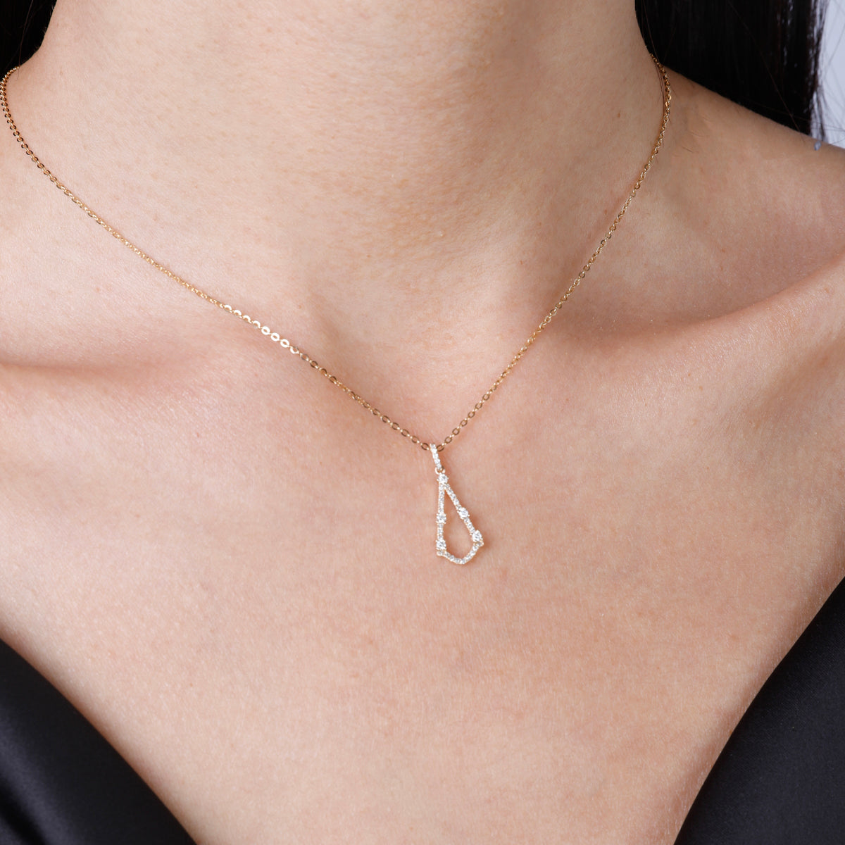 Diamond Teardrop Necklace