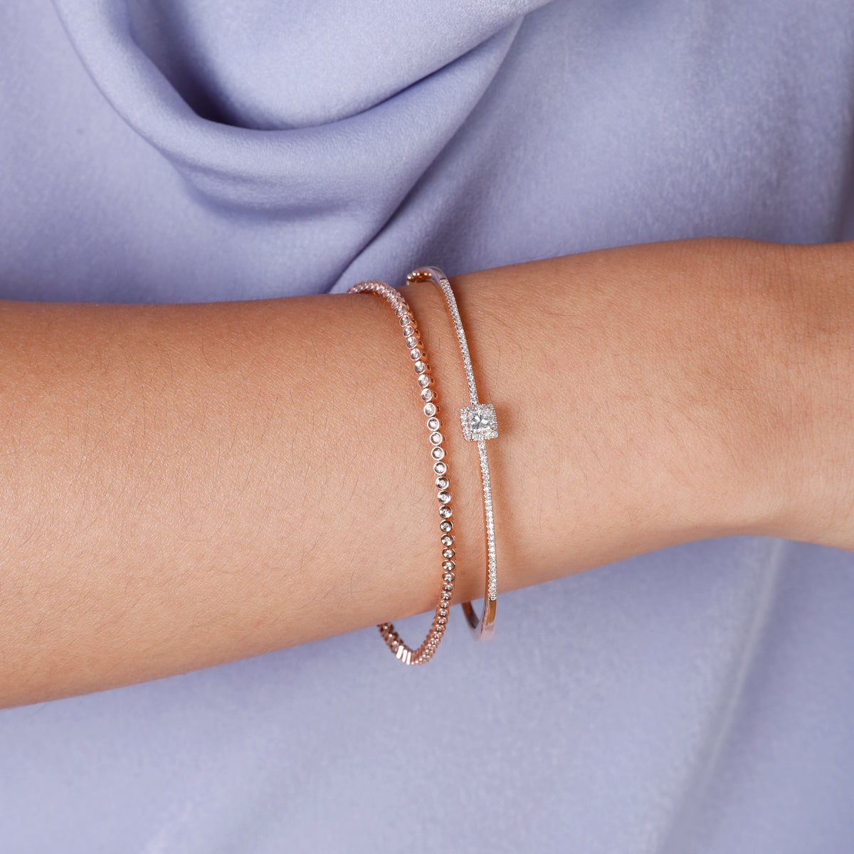 Hinged Halo Princess Bangle