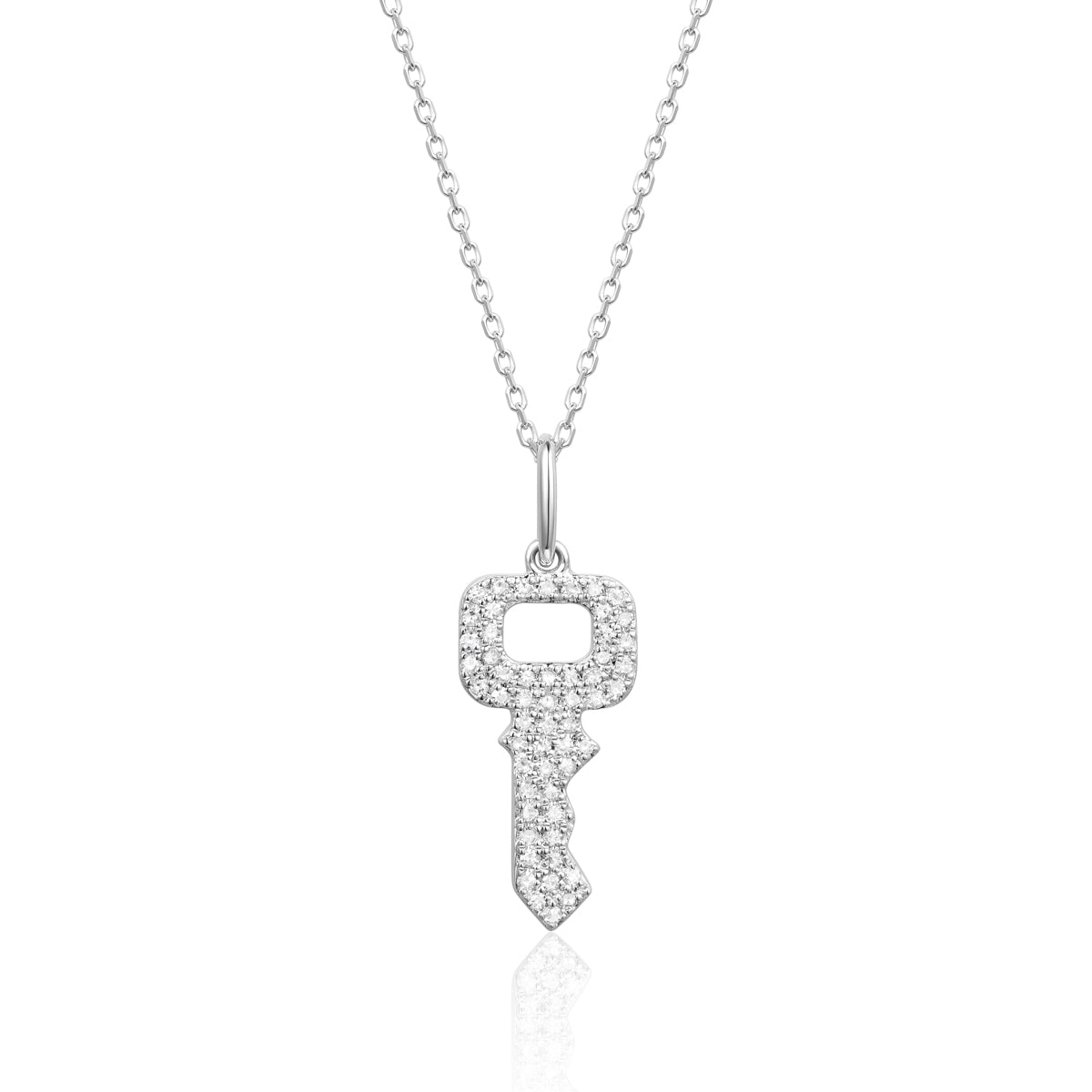 Micro Pave Diamond Necklace