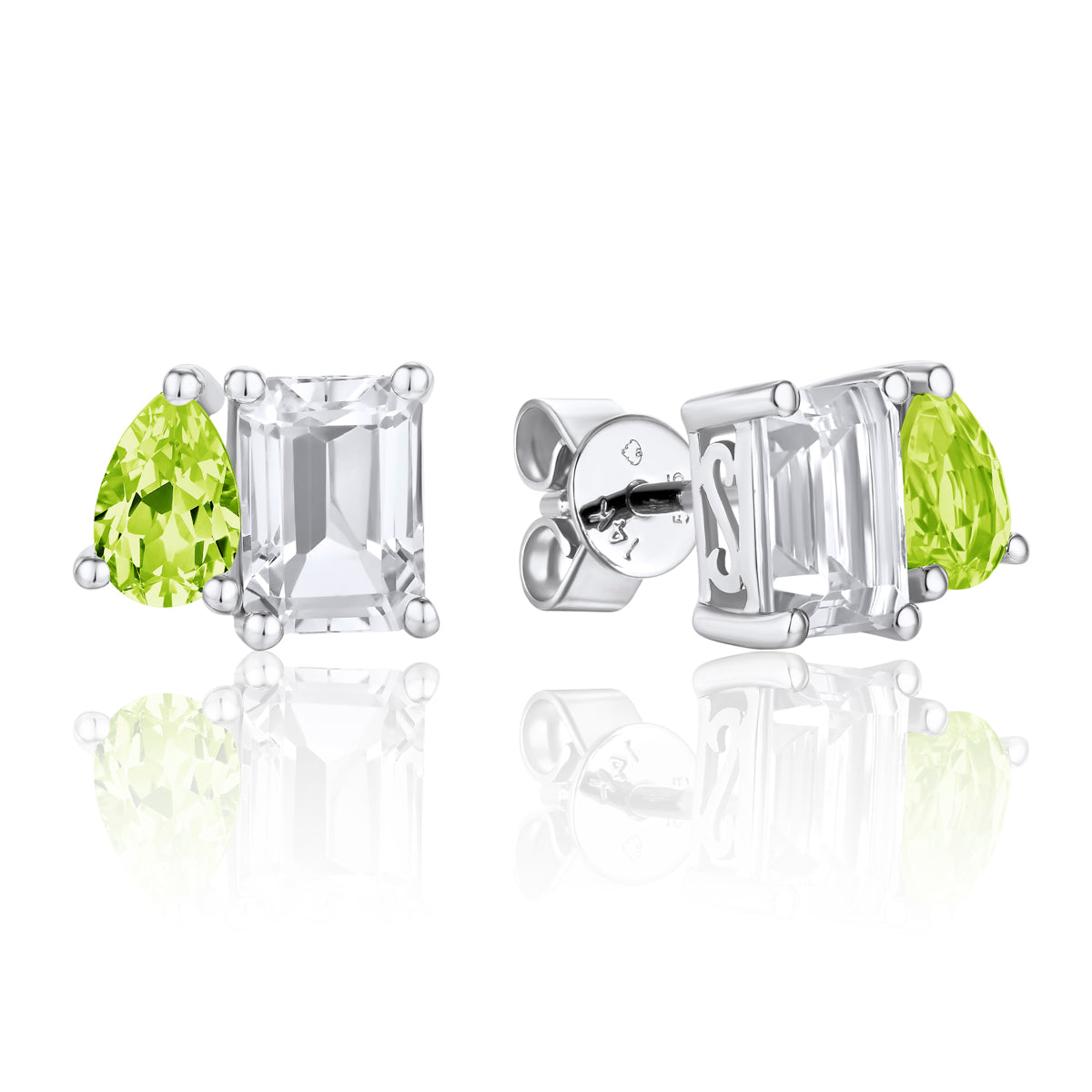 Emerald Cut & Pear Shape Mariposa Earrings