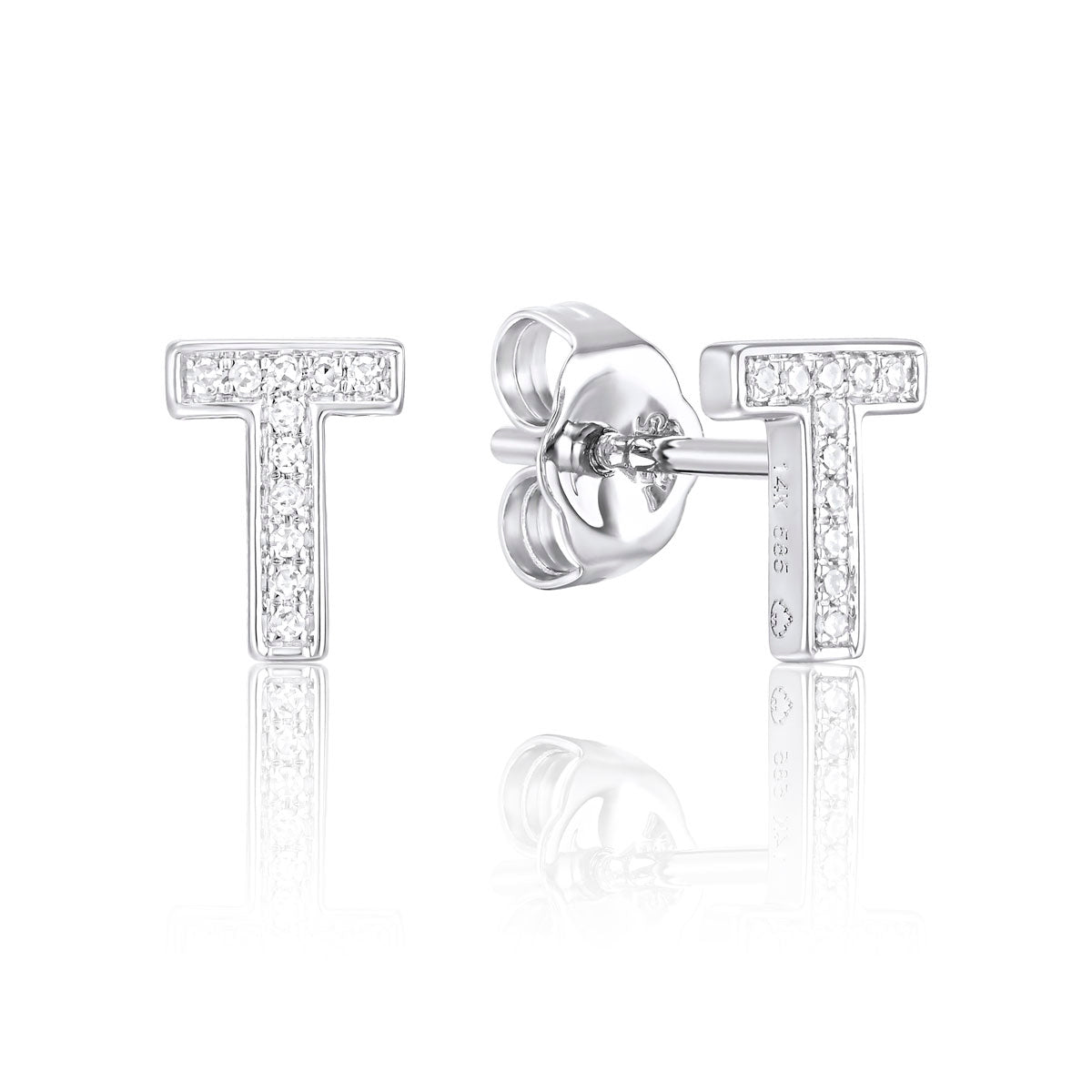 Diamond Initial Stud