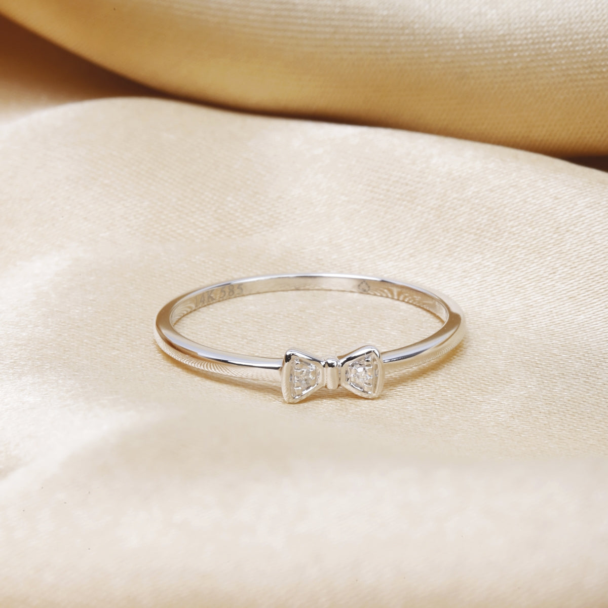 Mini Diamond Bow Ring