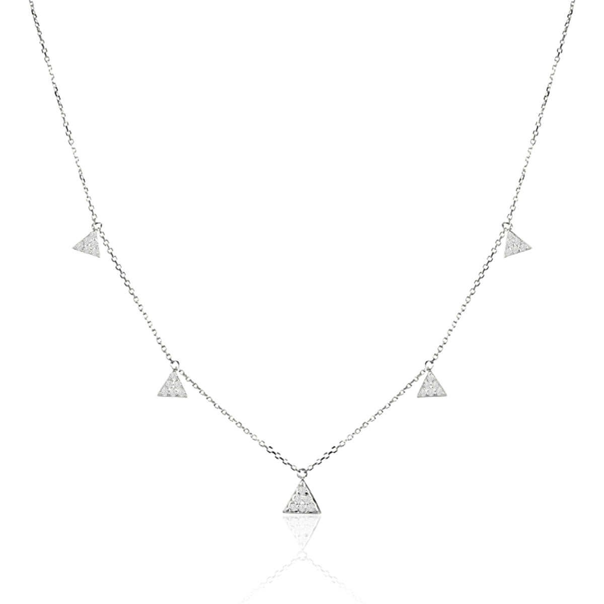 Diamond Triangles Necklace