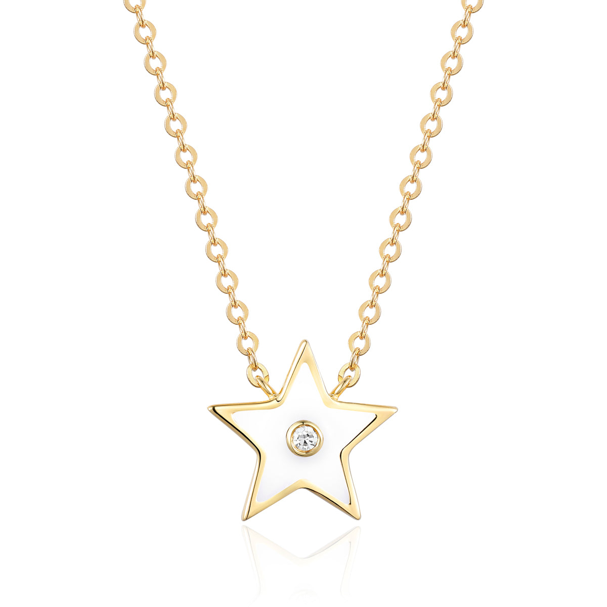 Enamel Star Necklace