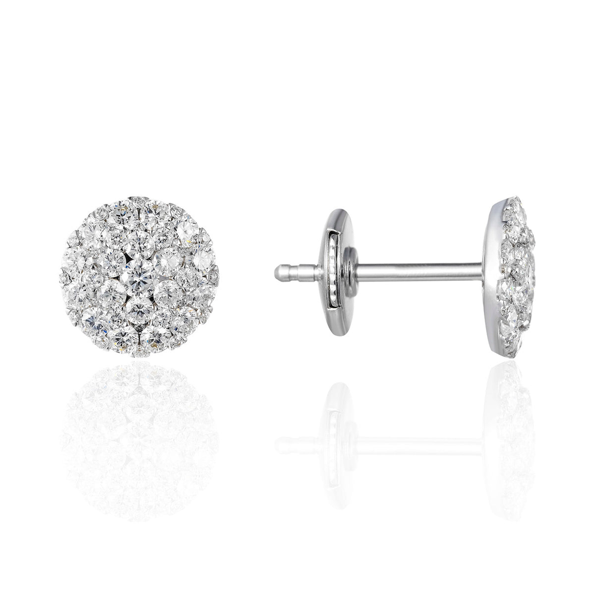 Mini Diamond Cluster Earrings