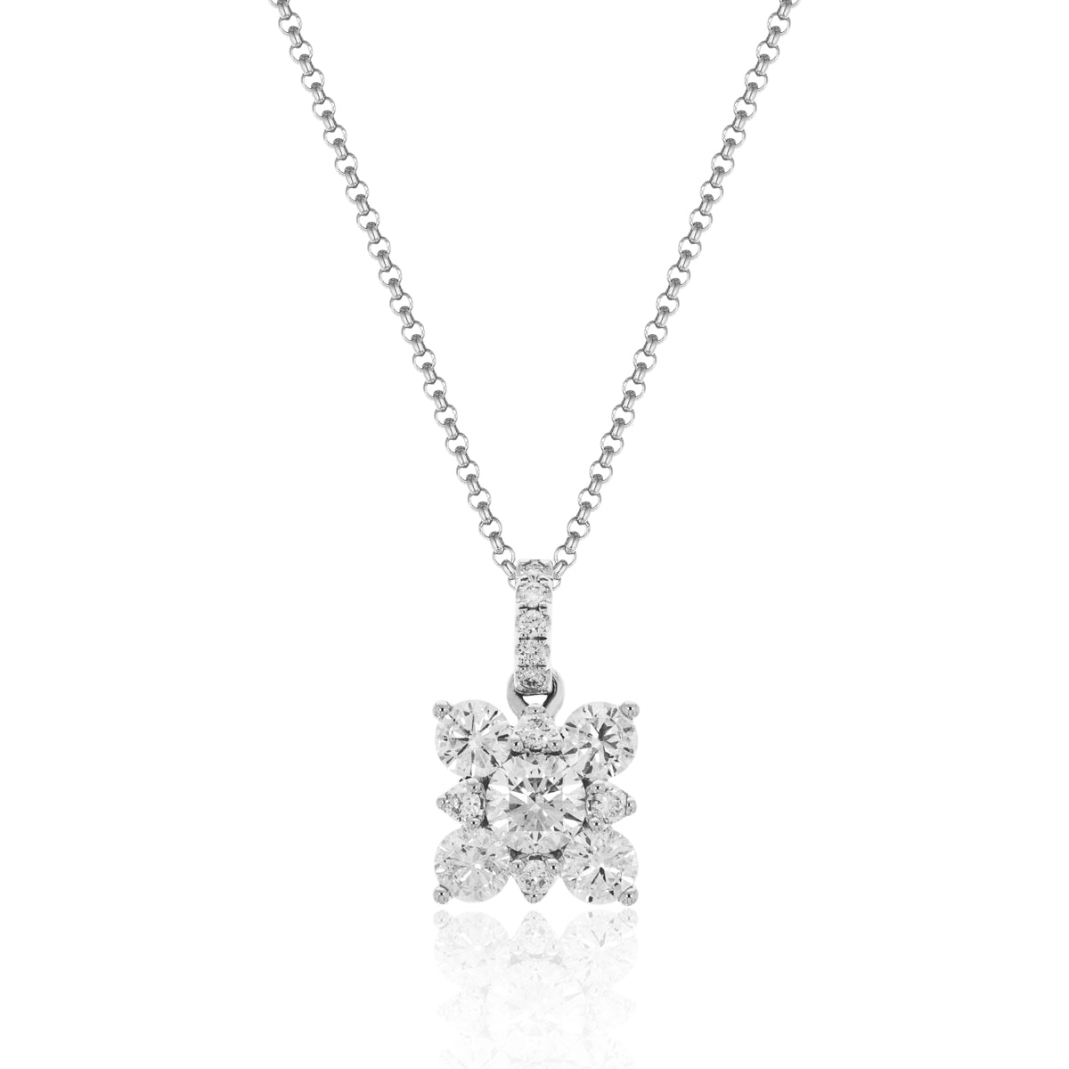 Floral Diamond Necklace