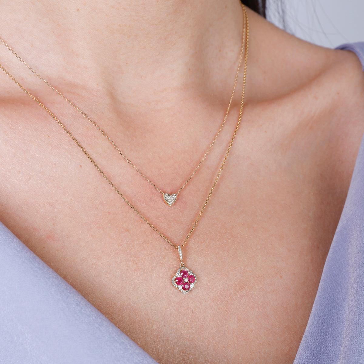 Halo Clover Necklace