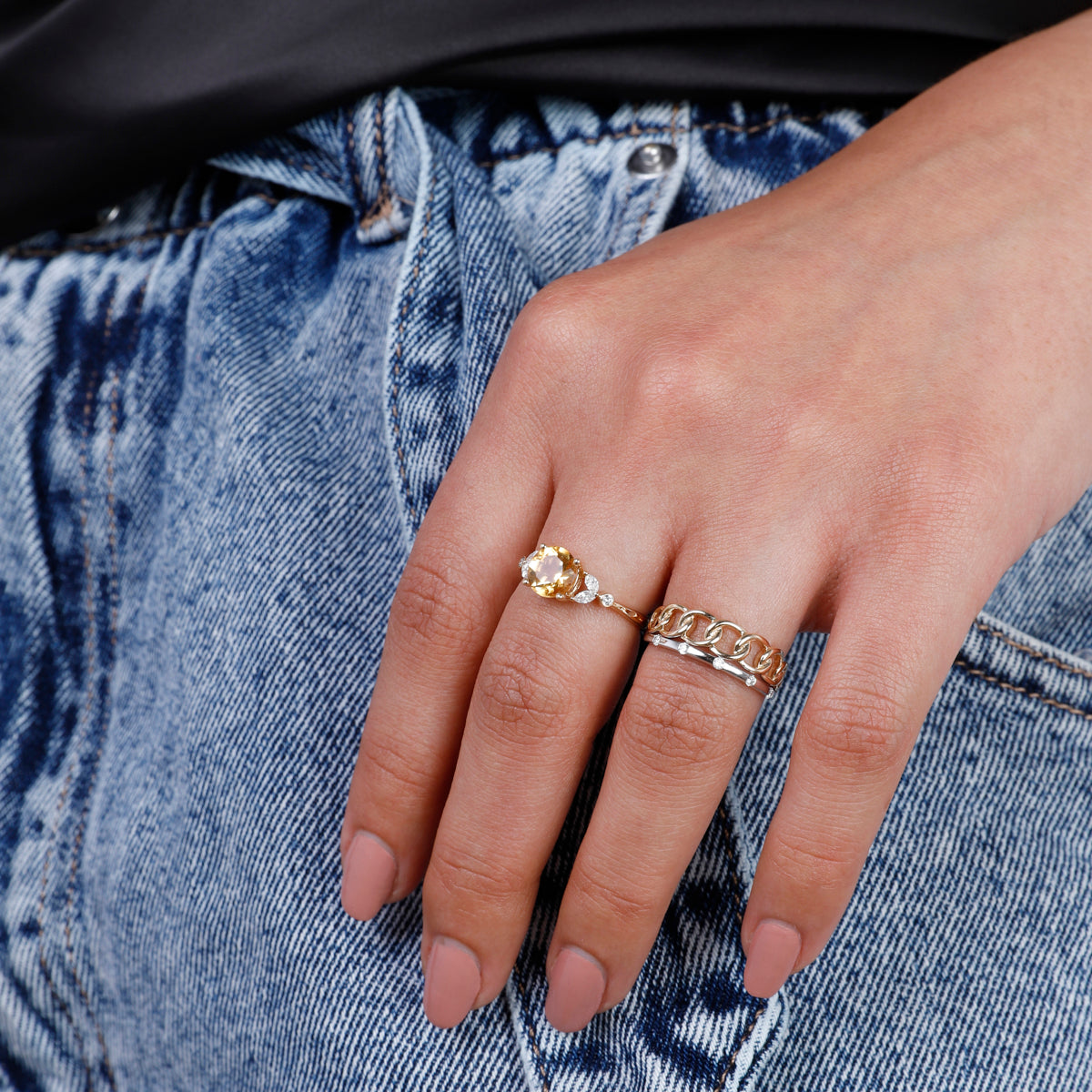 Floral Round Ring