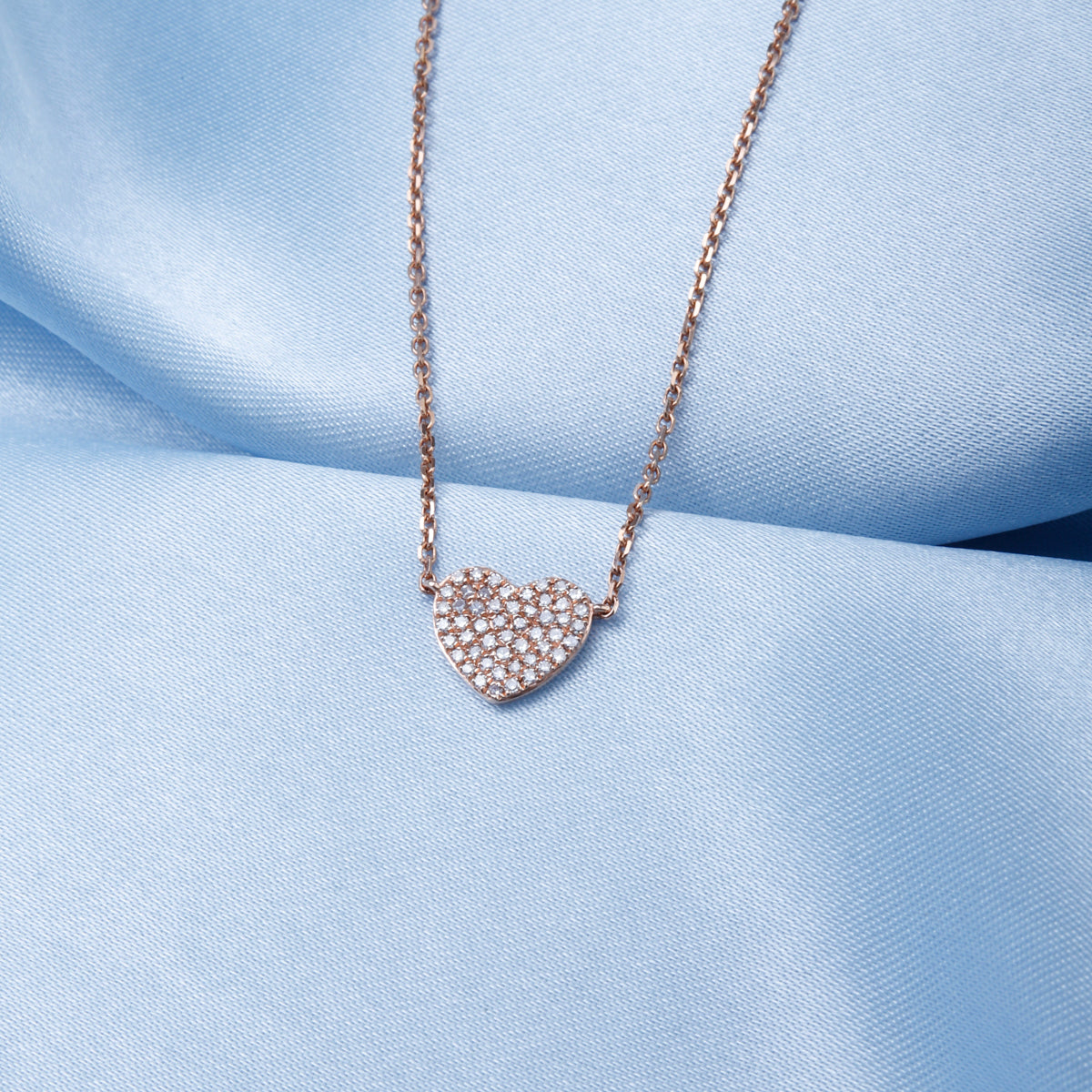 Pave Heart Necklace