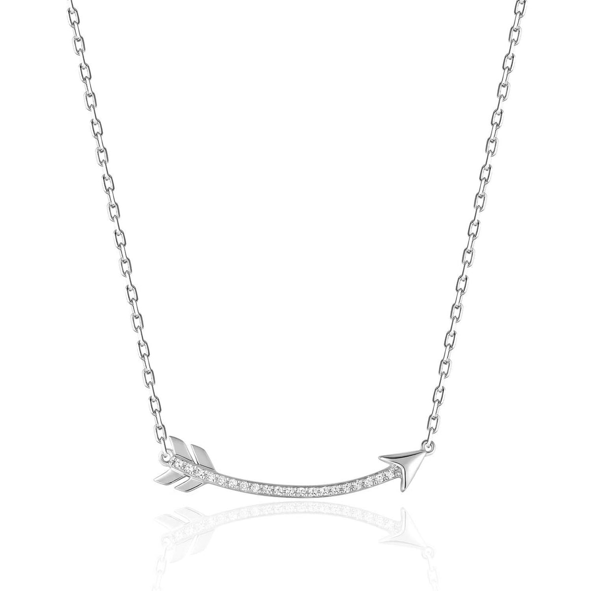 Diamond Arrow Necklace that is elegant and trendy. Crafted with precision and sparkling diamonds.