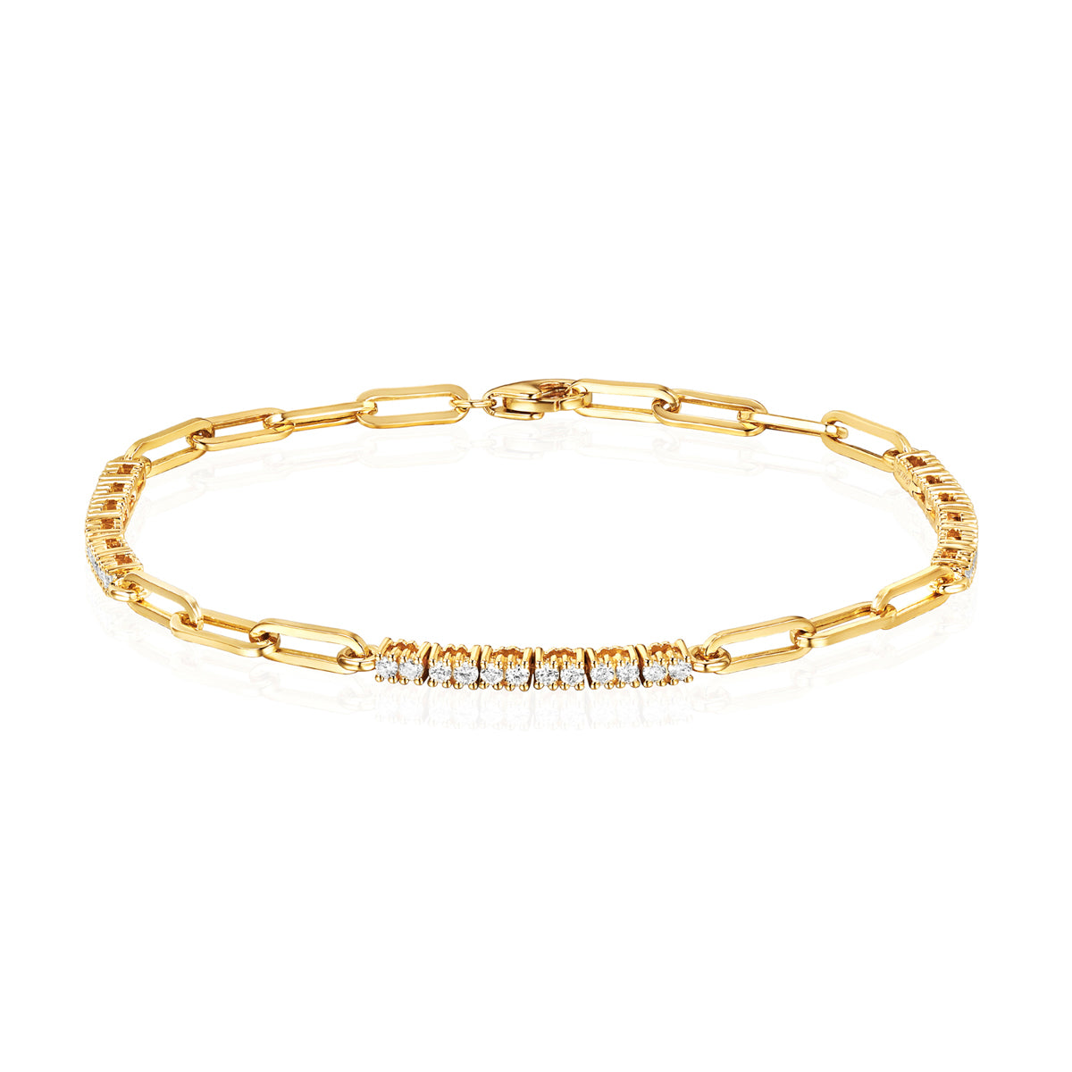 Diamond Tennis Link Bracelet