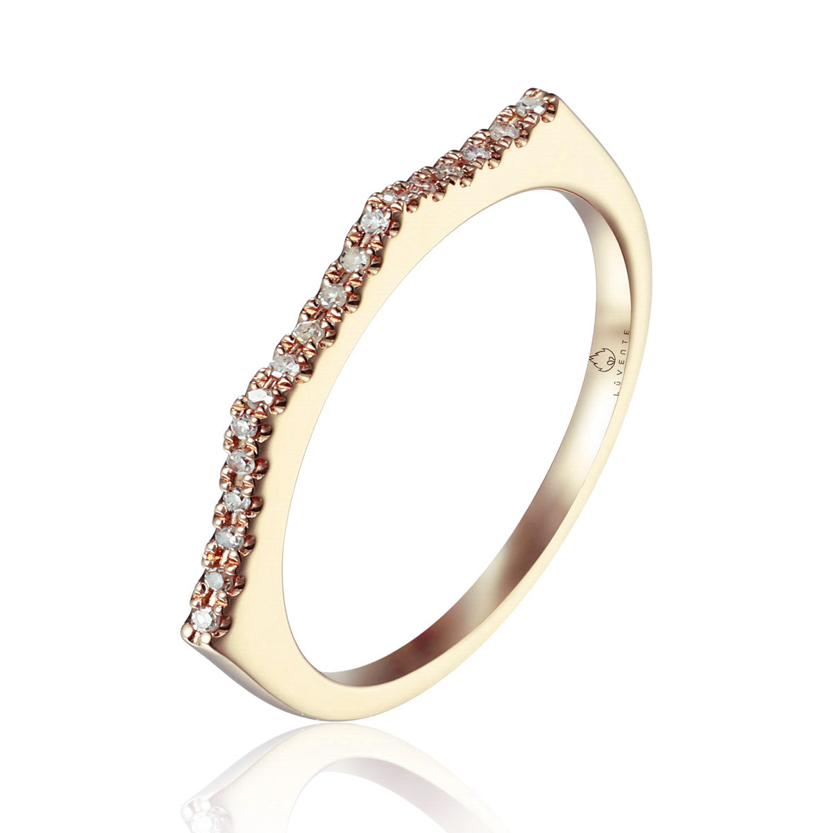 Thin Wave Pave Band