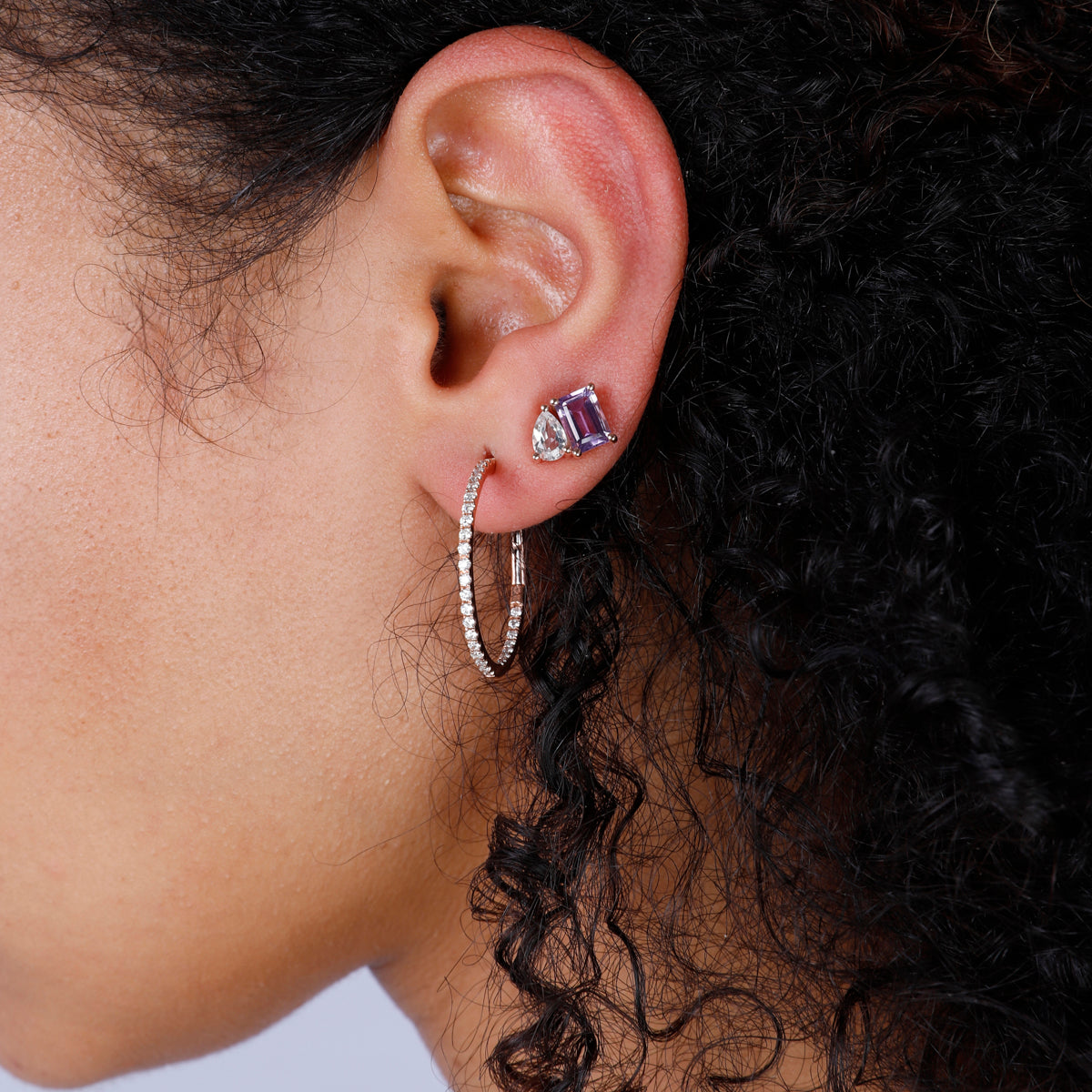 Emerald Cut & Pear Shape Mariposa Earrings