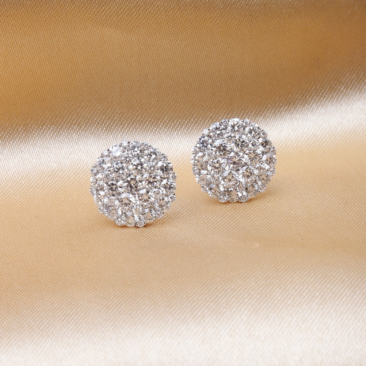 Diamond Cluster Earrings