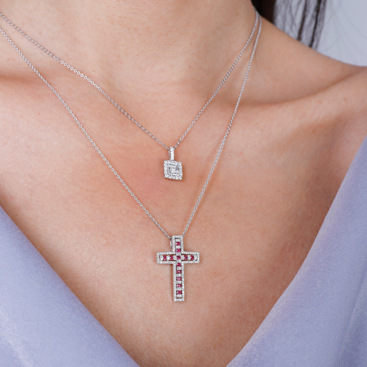 Precious Cross Necklace