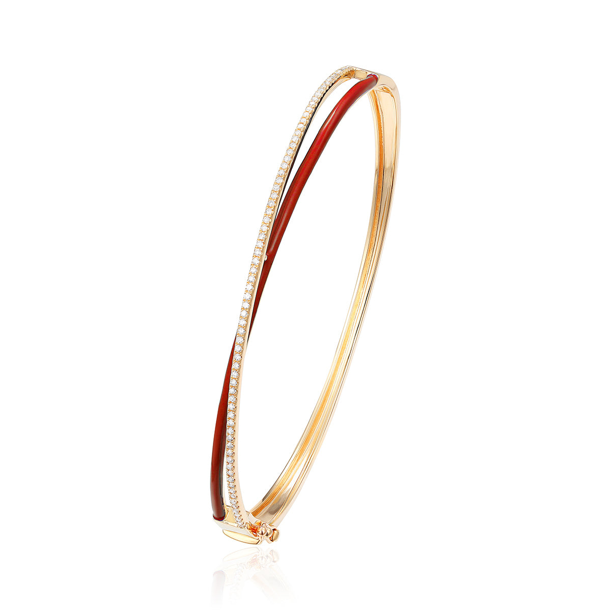 Crossover Enamel Bangle