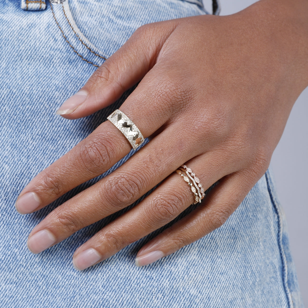 Statement ZigZag Diamond Ring