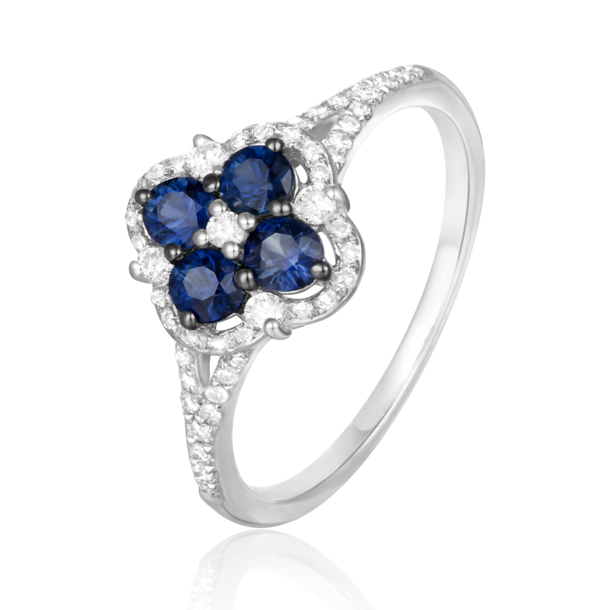 Albaharma ring collection. Stunning emerald ring with diamond accents.