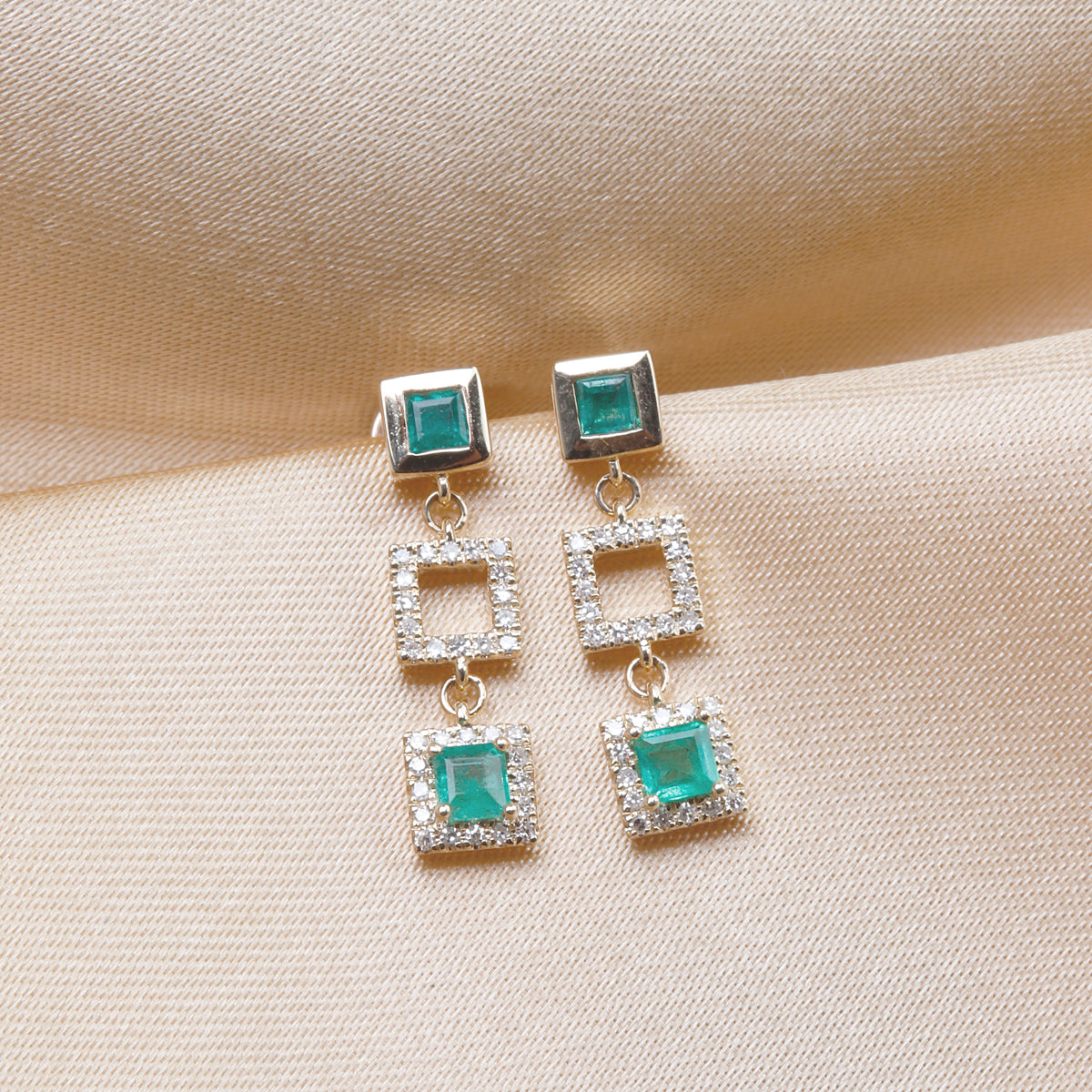 Squares Drop Earrings