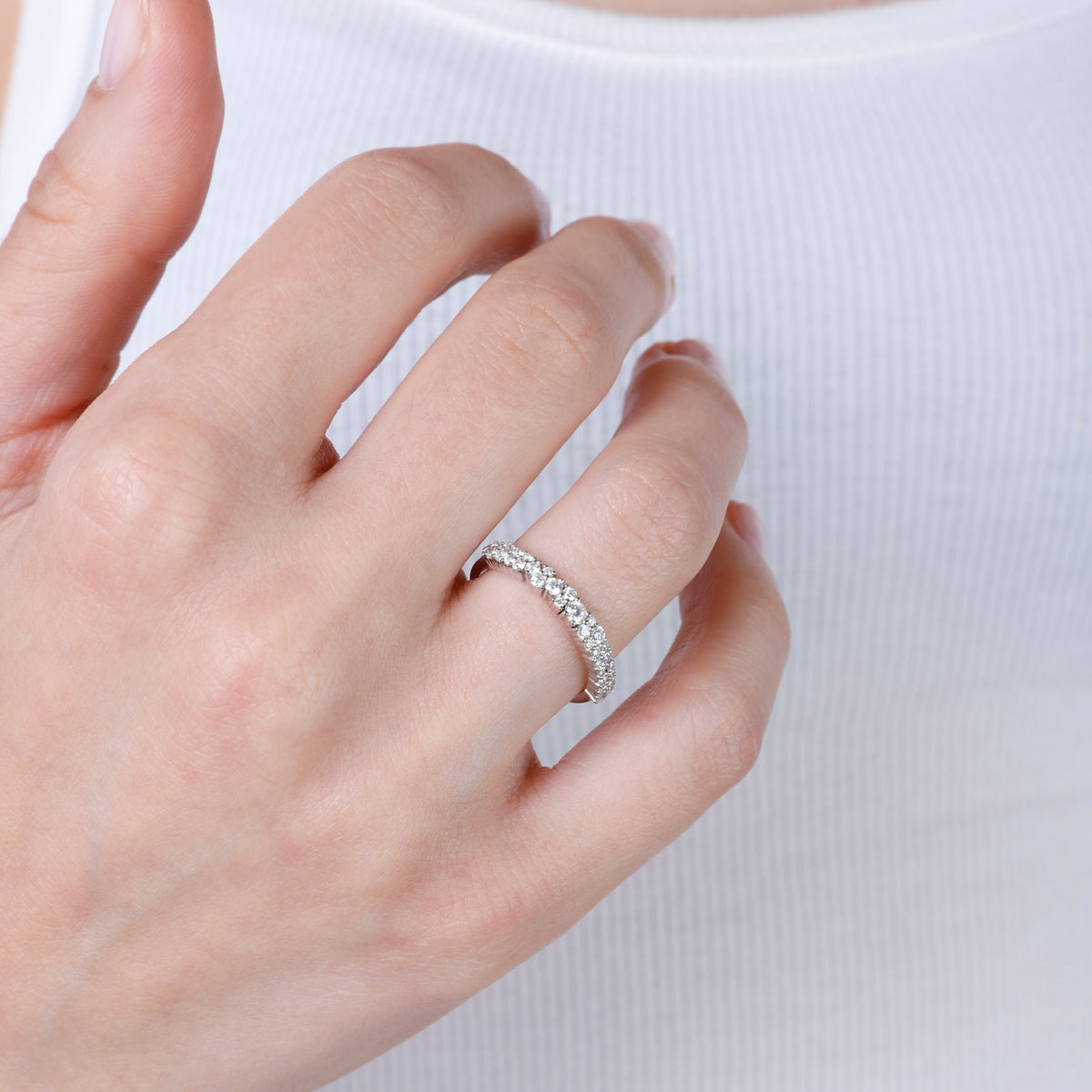 Crystal Diamond Ring