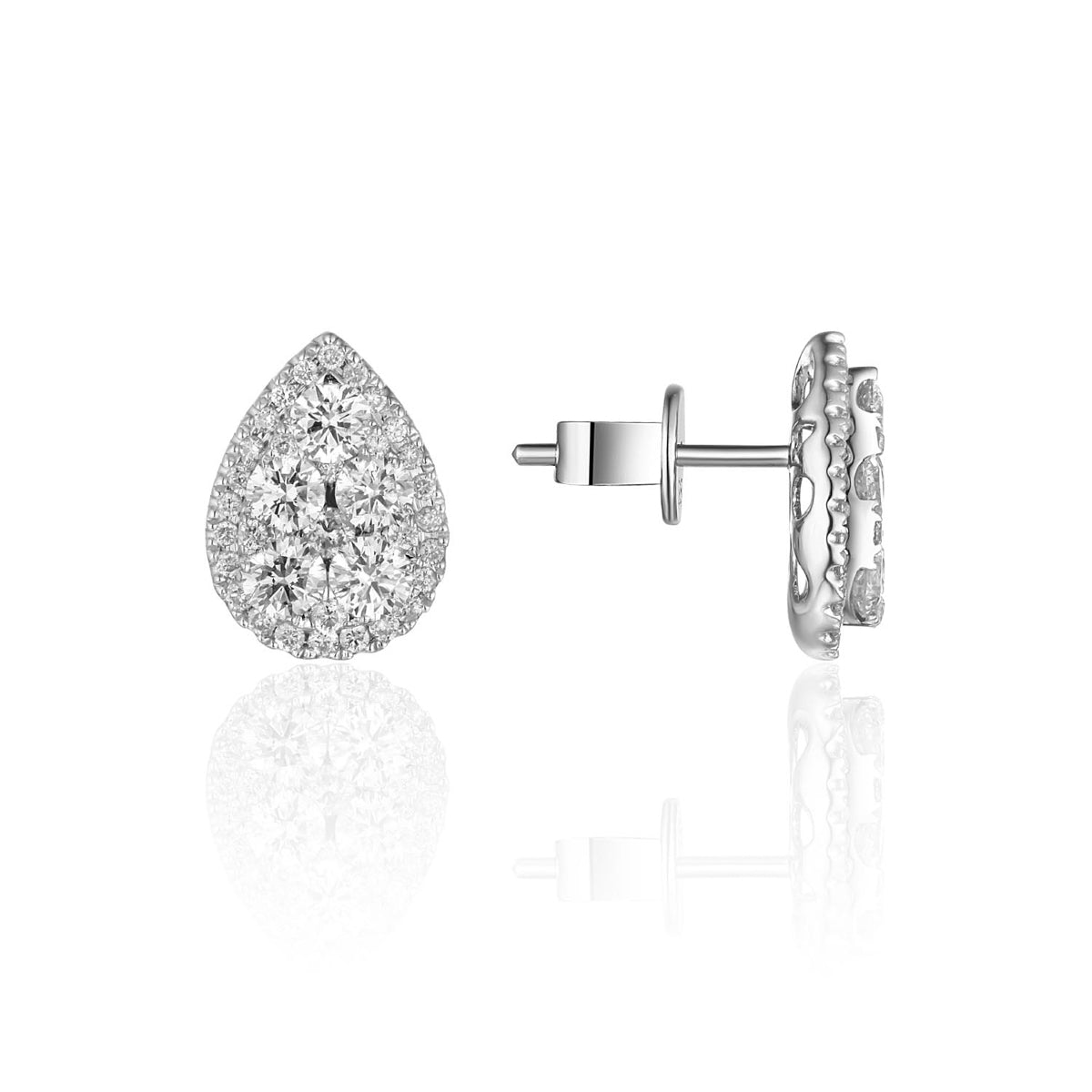 Teardrop Cluster Studs