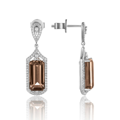 Art Deco Emerald Cut Earrings