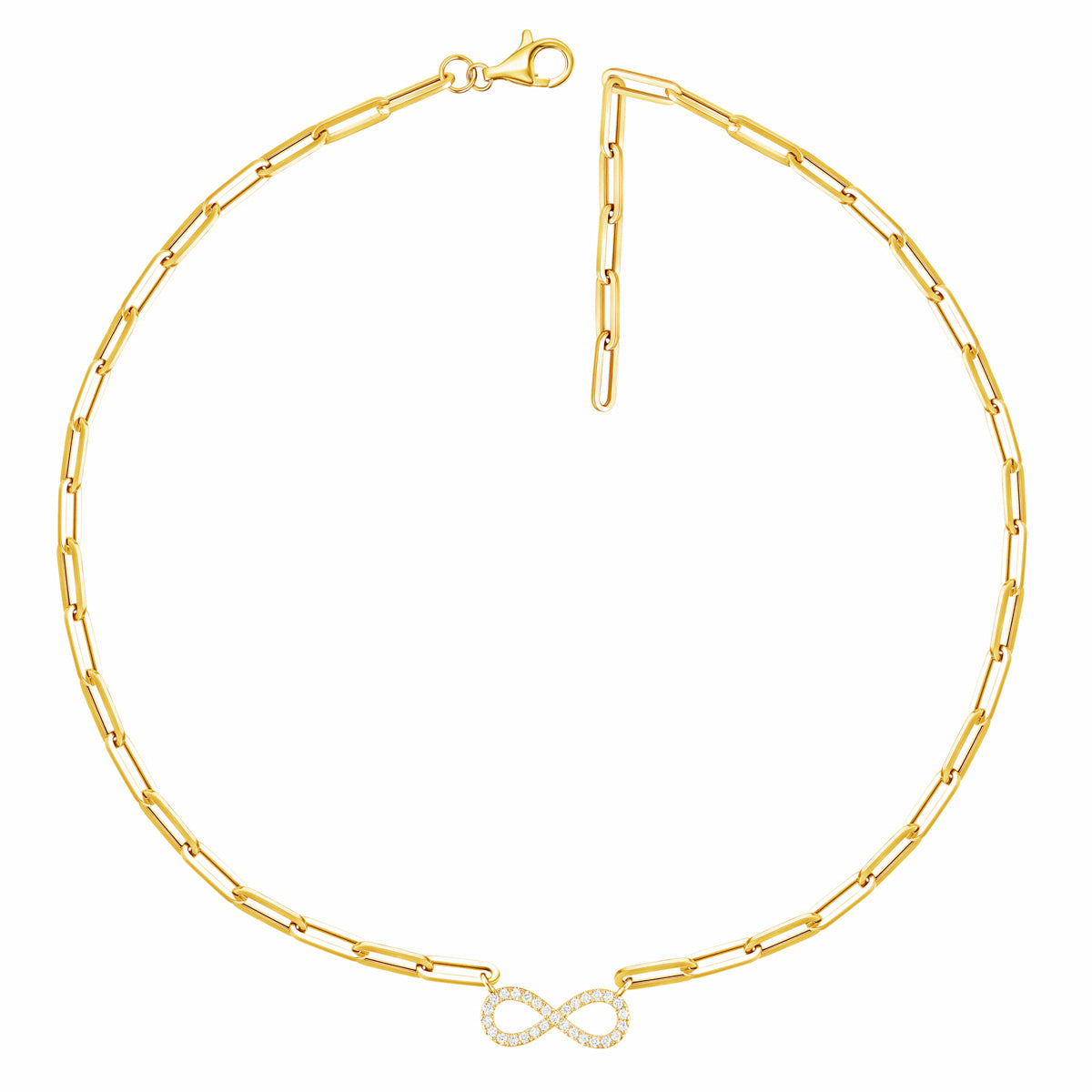 Infinity Paperclip Chain – Luvente