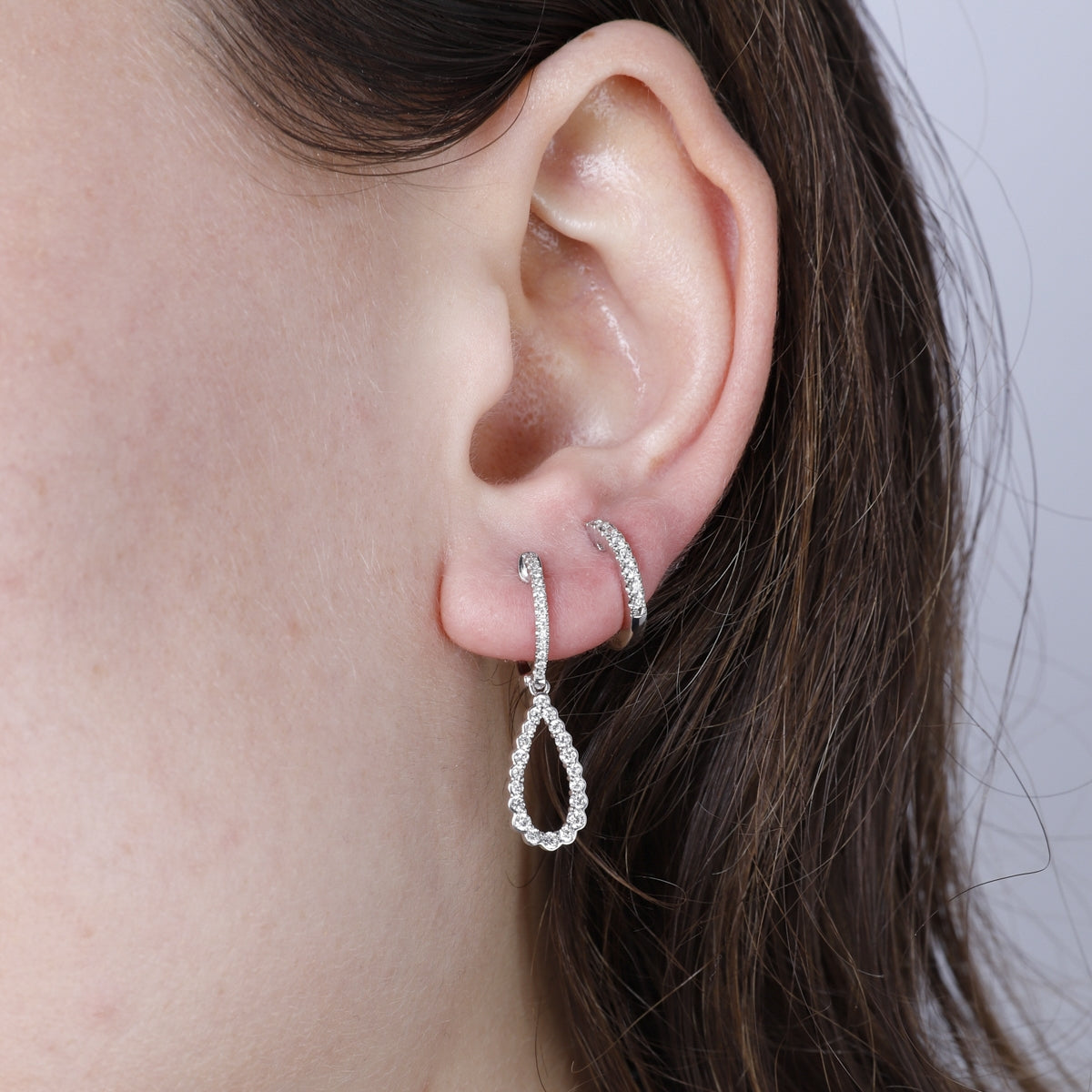 Teardrop Diamond Earrings