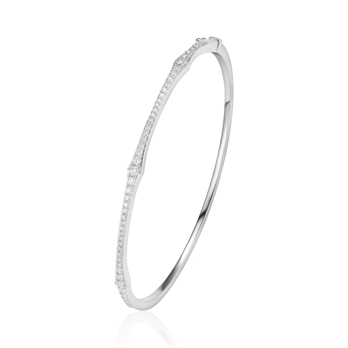 Delicate Stacking Diamond Bangle