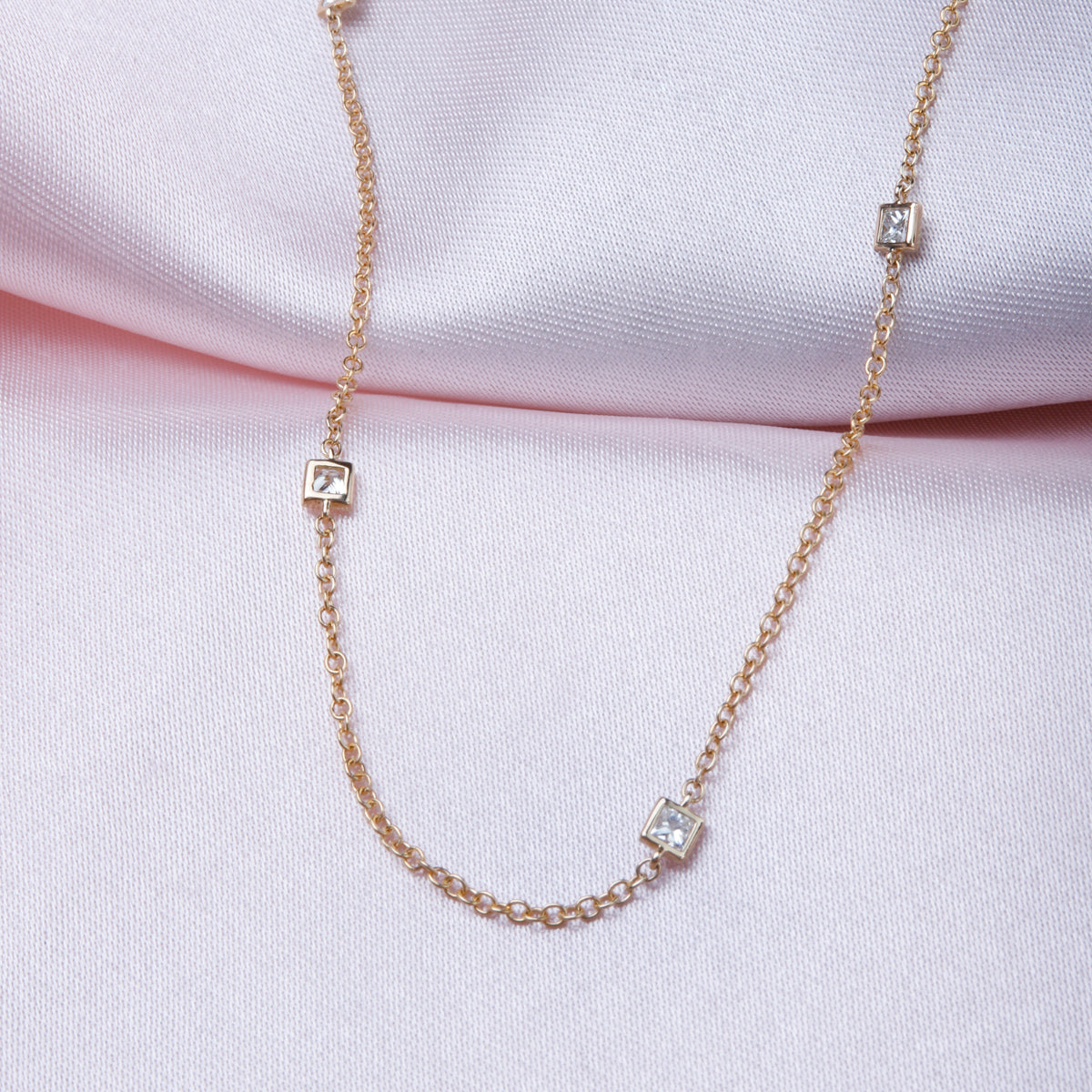 Sparkle Square Diamond Chain