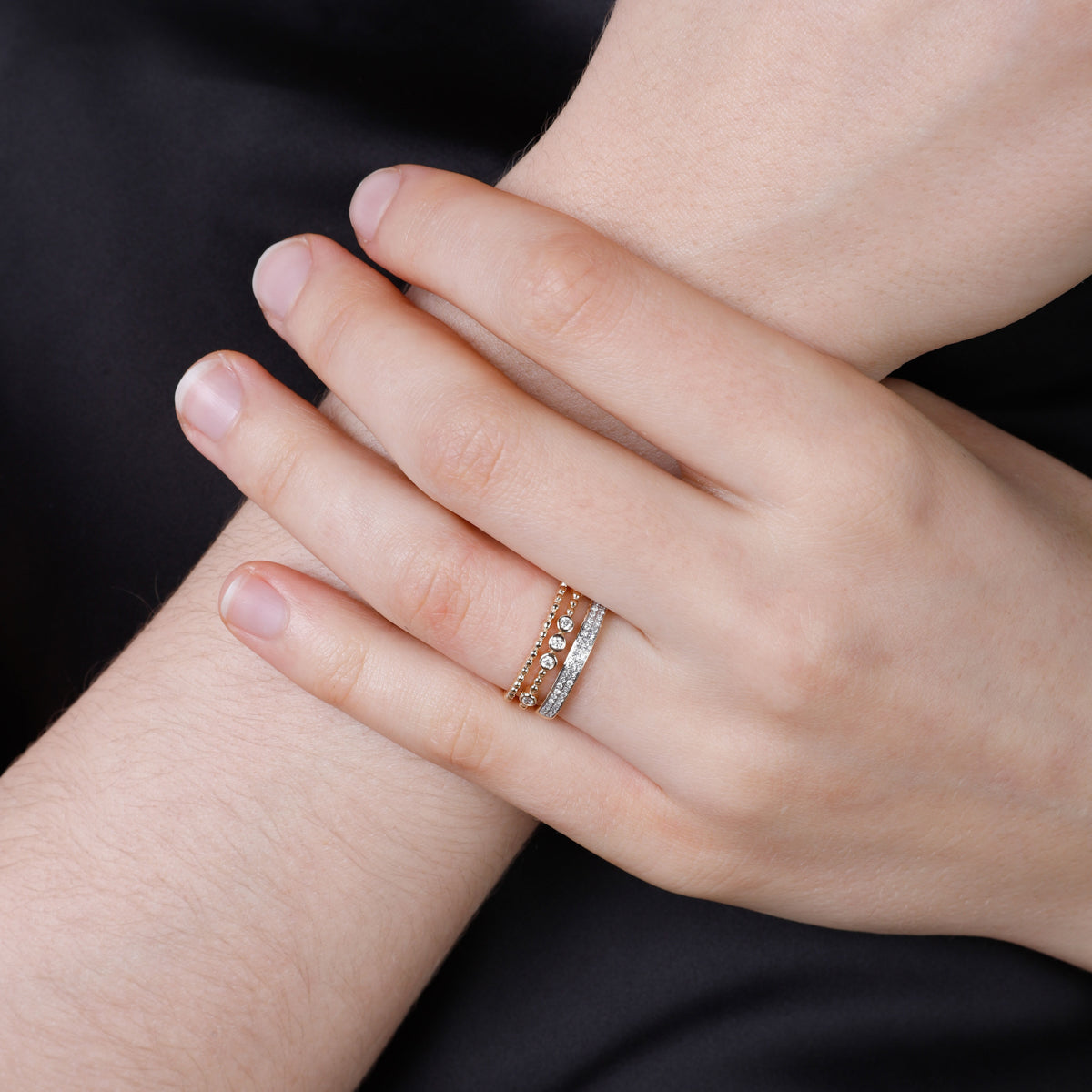 Signature Pavé 5-Stack Ring