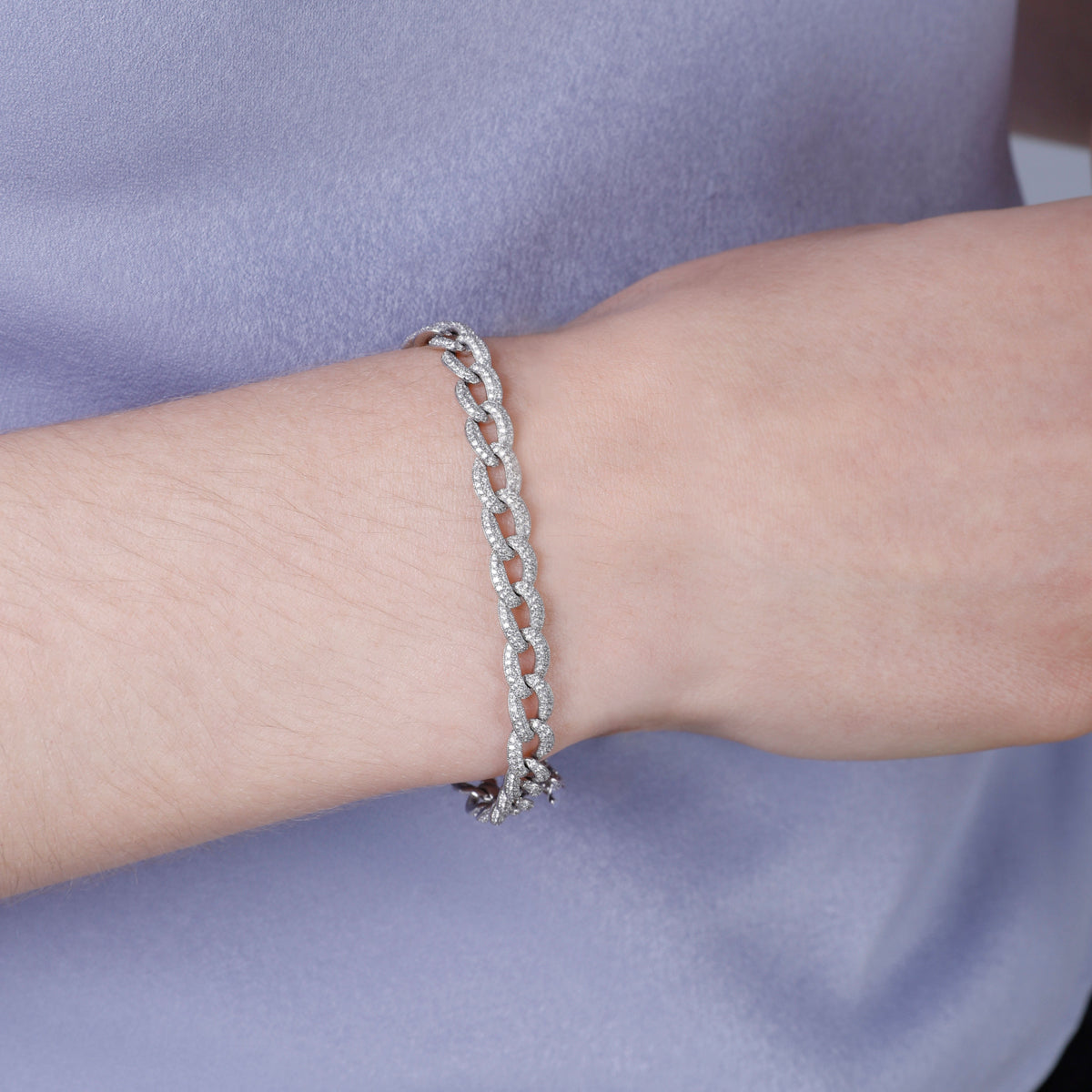 Pave Chain Bracelet