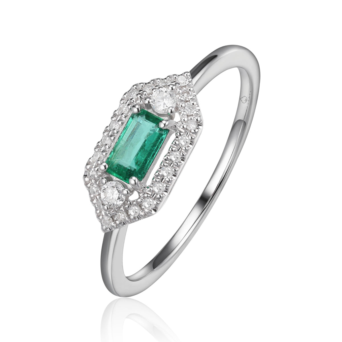 Radiant Halo Cut Ring