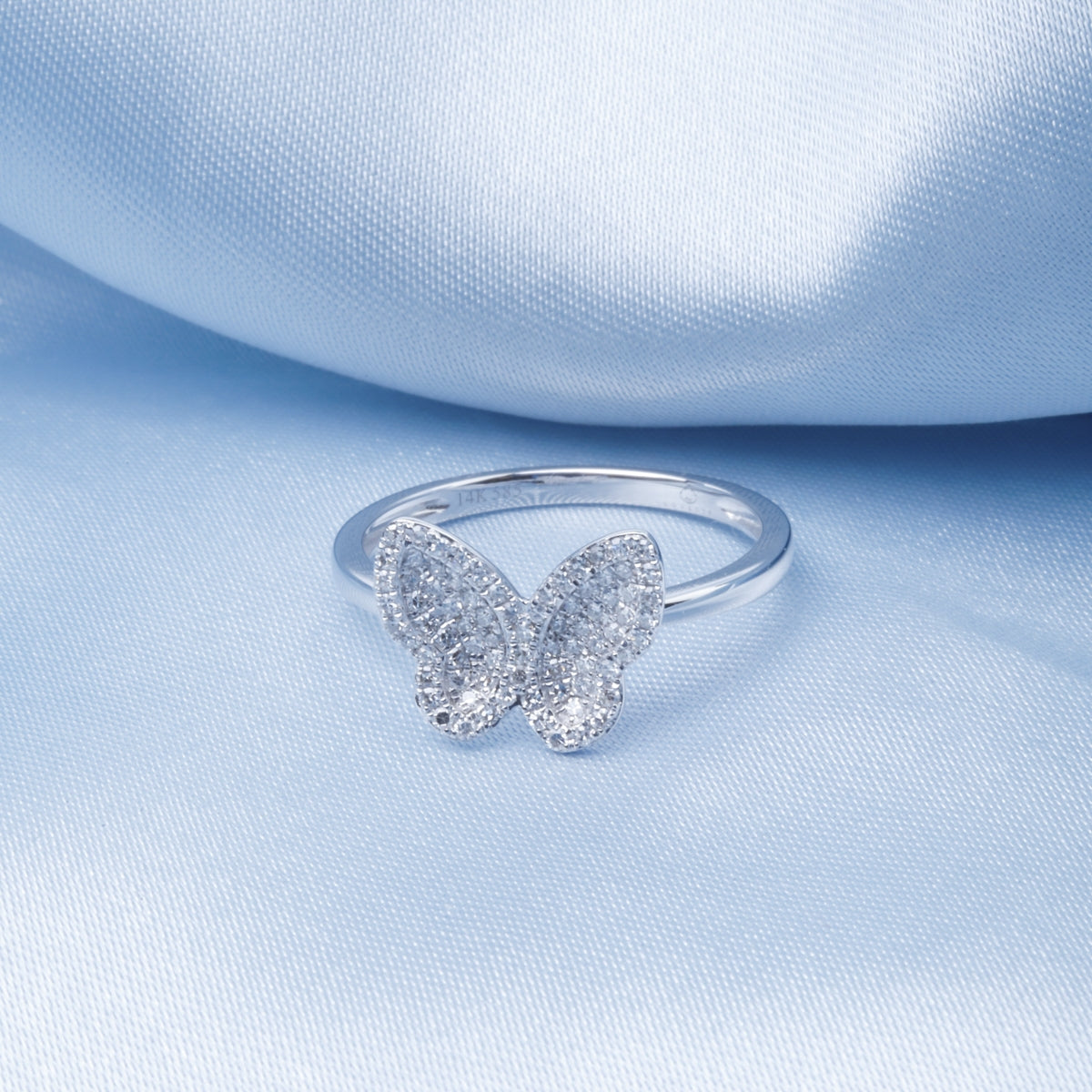 Pave Butterfly Ring