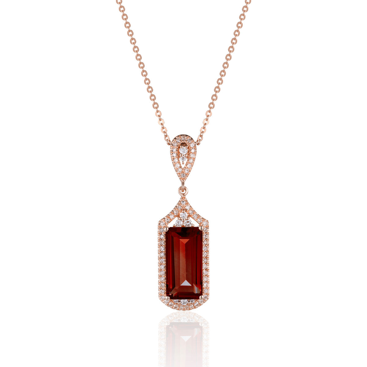 Royale Emerald Cut Necklace