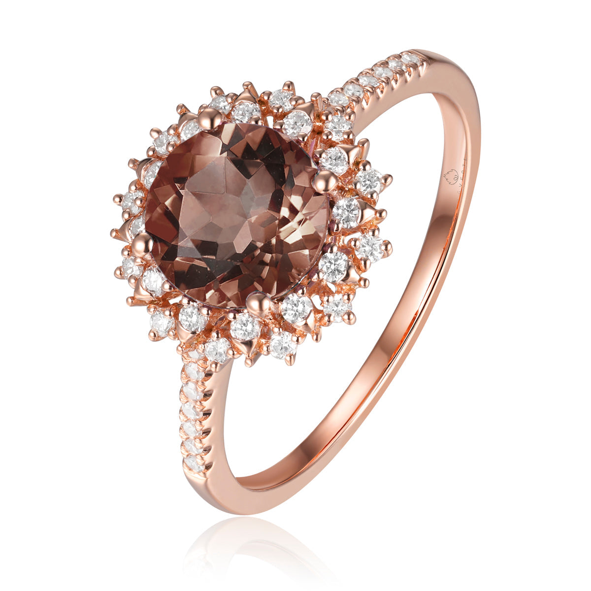 Cocktail Flower Ring crafted with floral motif with delicate gemstones and inspired diamond petals.