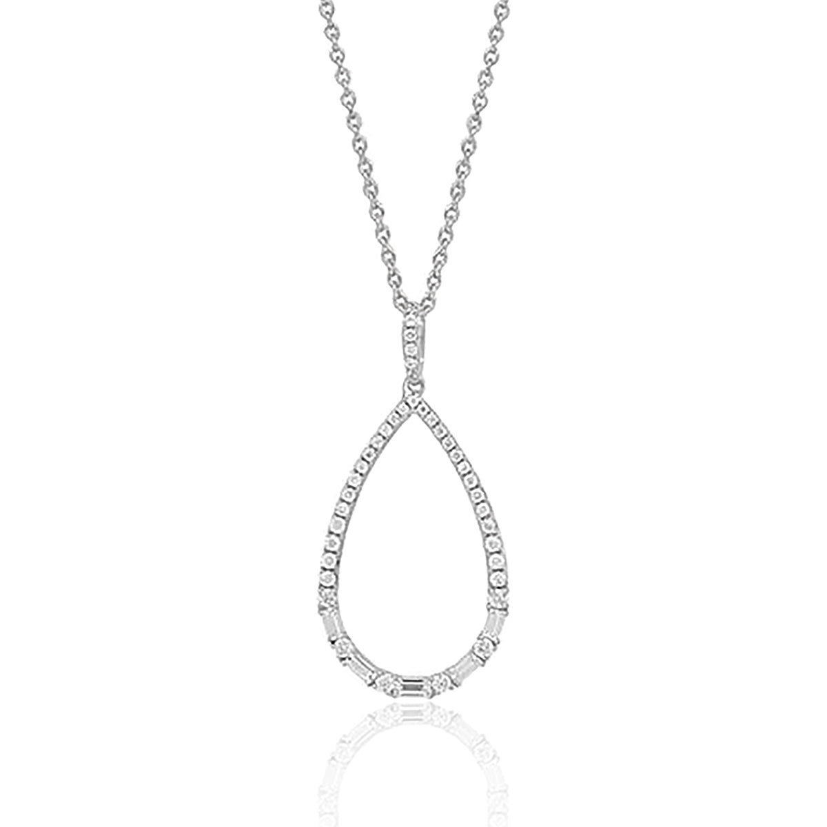 Teardrop Frame Necklace