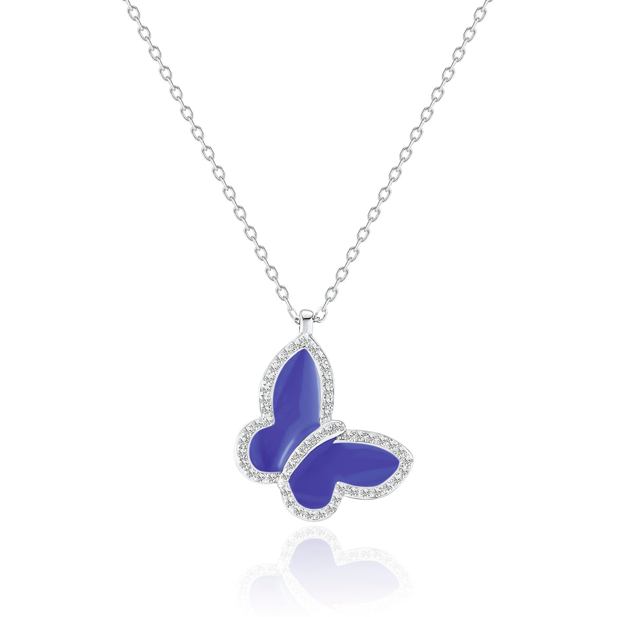 Timeless design and sparkling diamonds with a butterfly design symbolizing strength and beauty. 