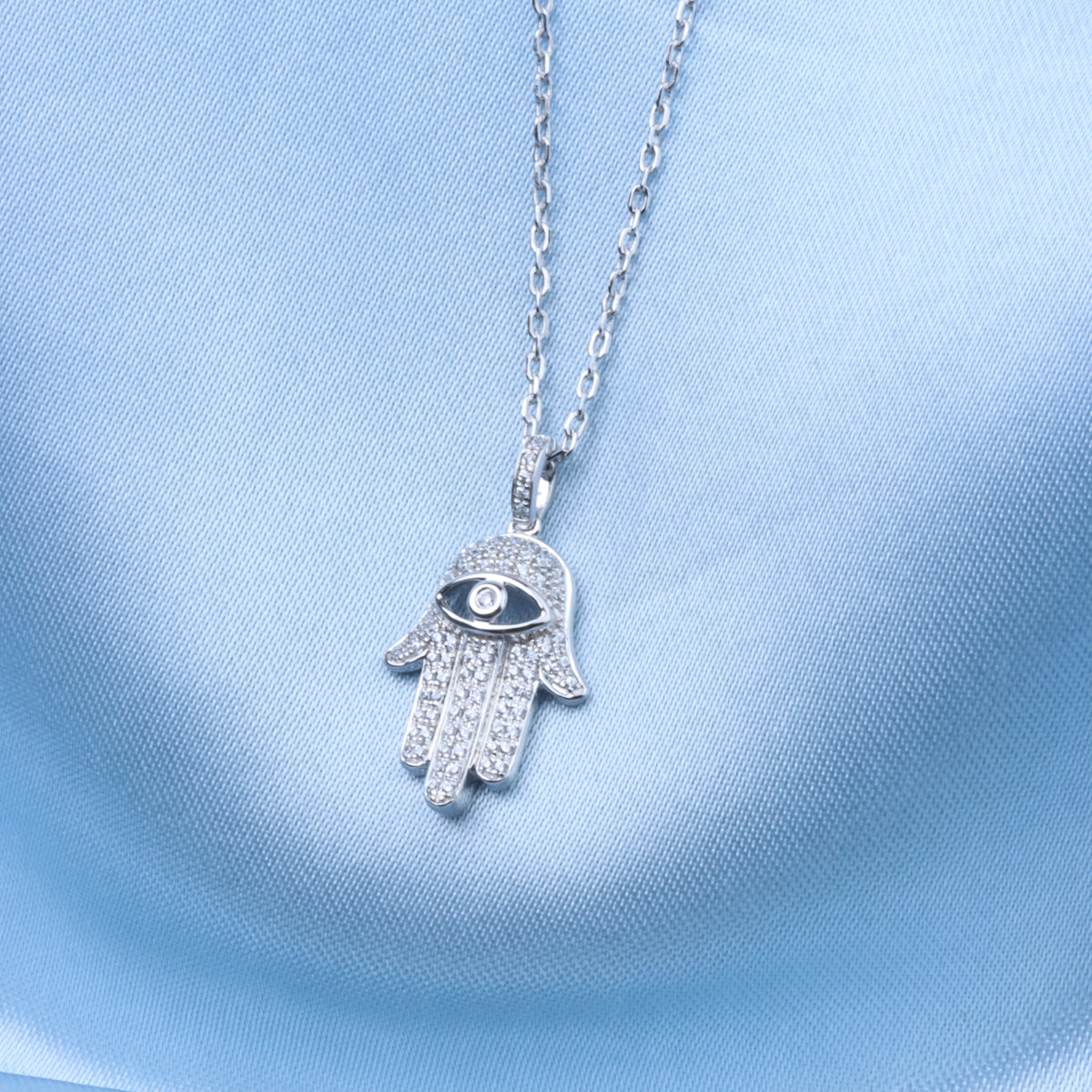 Hamsa Diamond Necklace