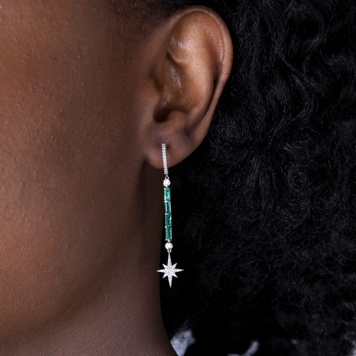 North Star Drop Earrings