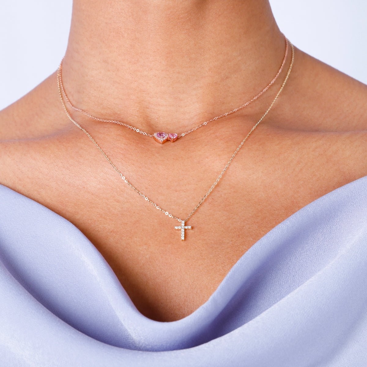 Prong Diamond Cross