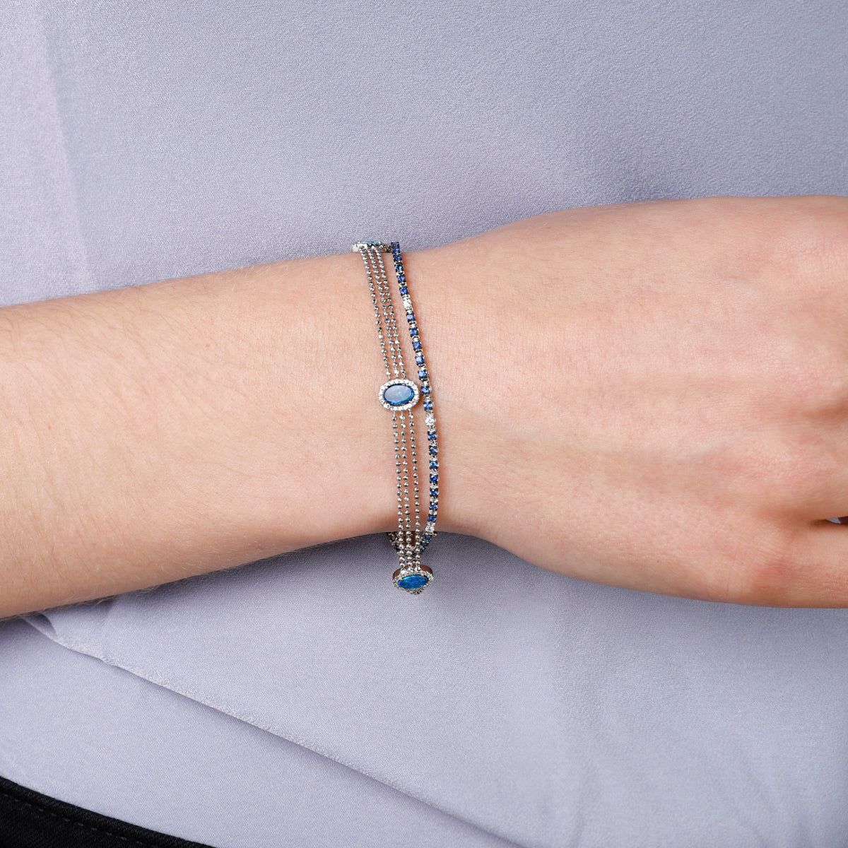 Opal Mesh Bracelet