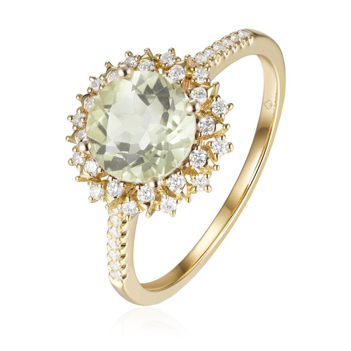 Cocktail Flower Ring crafted with floral motif with delicate gemstones and inspired diamond petals.
