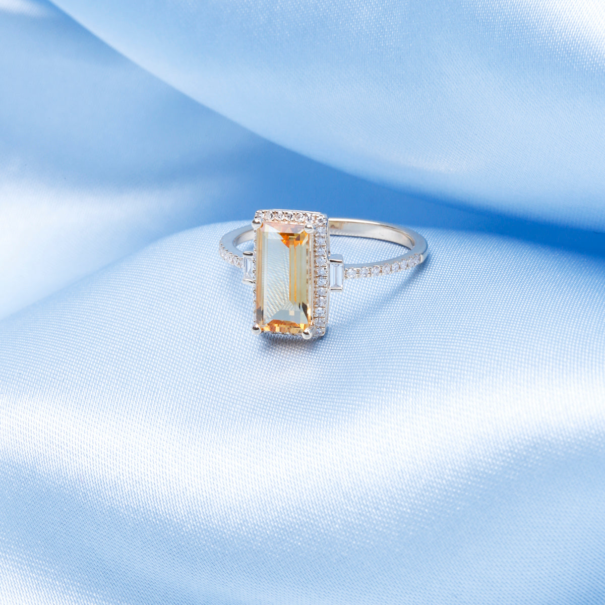Slim Emerald Cut Ring