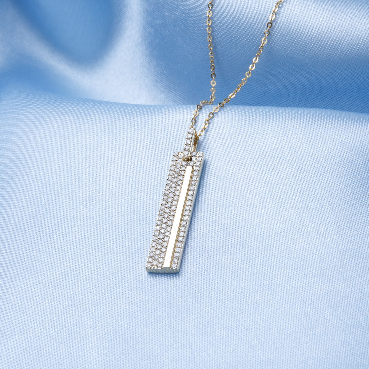 Diamond Bar Necklace