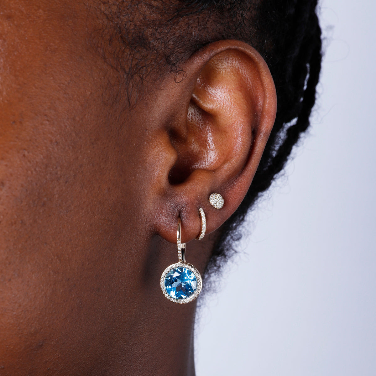 Halo Drop Earrings