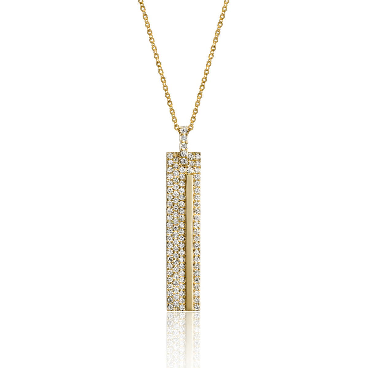 Diamond Bar Necklace