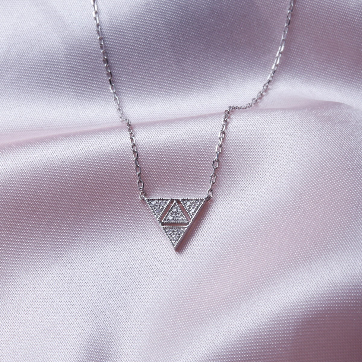 Diamond Triangle Necklace