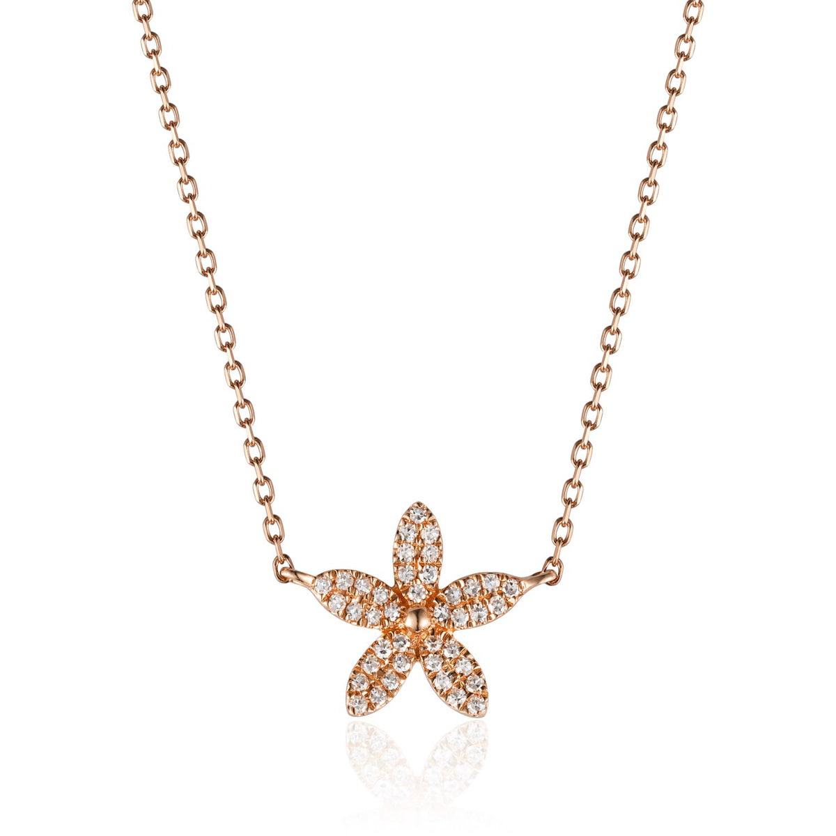 Diamond Flower Necklace